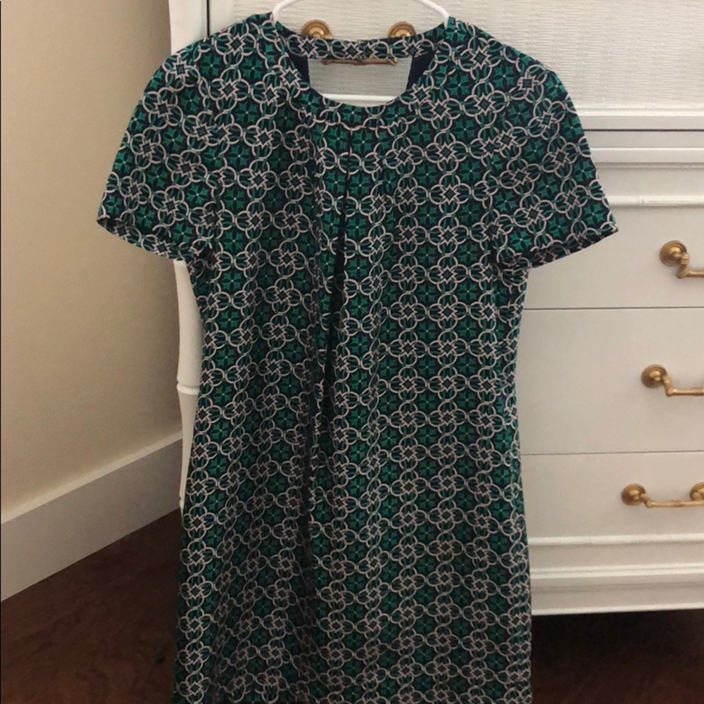 J Crew silk patterned dress